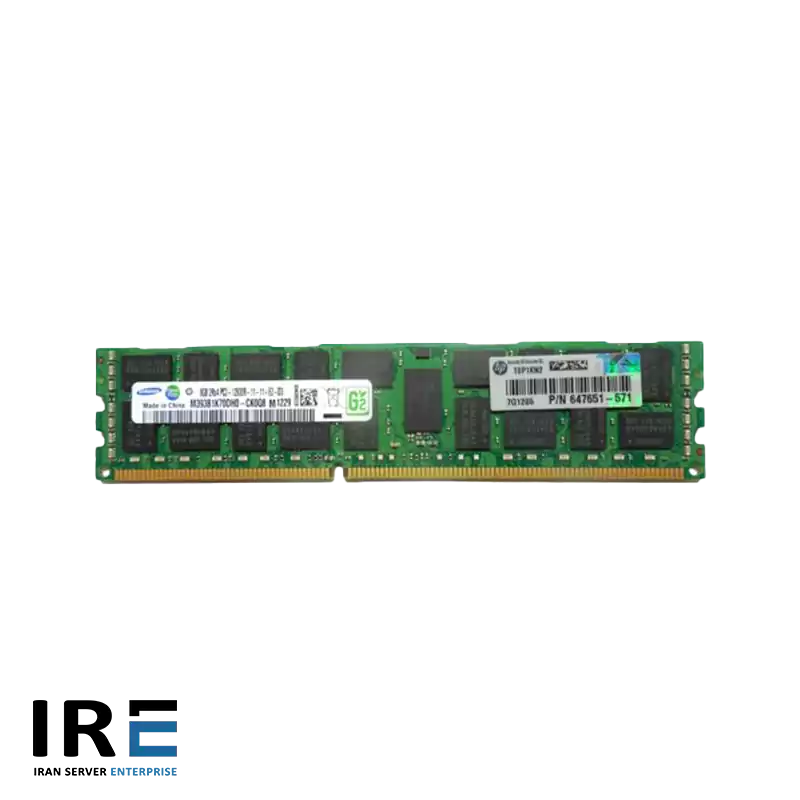 رم سرور HP 4GB Dual Rank PC3L-10600E Unbuffered